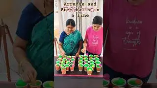 Arrange and Sort balls#shorts #homegameverse #partygames #mindgames #gameplay #officegames #viral