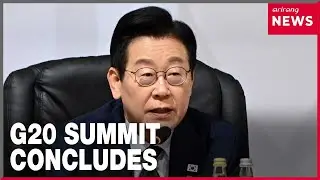 Lee proposes roadmap for global AI society, stable supply chains at G20