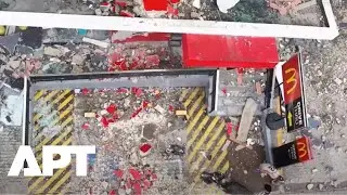 Drone Footage Reveals Devastation After 6.9 Magnitude Quake in Philippines | APT