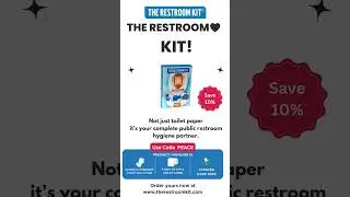 The Restroom Kit: Your Complete Public Restroom Hygiene Solution! #travelessentials