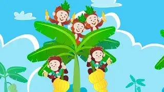 Five Little Monkeys | Nursery Rhymes For Kids | Baby Songs | Children Rhymes