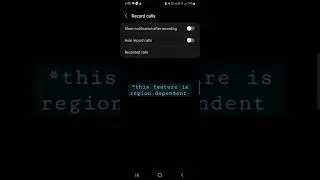 Record Call in Android 12 Samsung phones