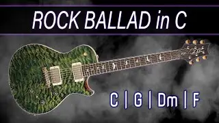 Rock Ballad Backing Track in C