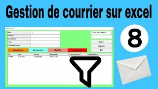 Cr&eacute;er une application de gestion des courriers avec Excel | registre du courrier avec excel
