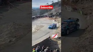 Jourdan Serderidis Show! Rallye Monte Carlo 2023 Ford Puma Rally 1 #wrc #rally #motorsport #rallye