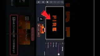 Fire text animation edit #kinemaster