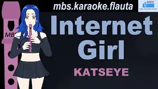 Internet Girl - KATSEYE Flauta Dulce Cover By MBS Tutorial Animado Con Notas Tipo Karaoke