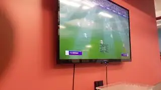Playing fifa with my family