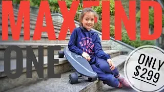 Maxfind ONE Review the smallest electric skateboard only $299