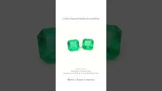 2.43cts Natural Zambian Emerald Pair #youtubeshorts #emeraldgemstone