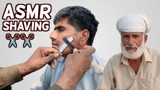 ASMR No Razor Blade Beard Shaving But Barber is 100 Year Old!!😲 [ASMR]