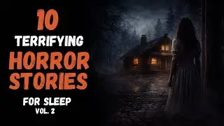 Horror Stories for Sleep - Vol. 1 | 10 Terrifying Tales | With Soothing Rain Sounds | Black Screen