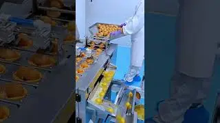sweets production process in a factory