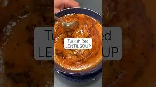 Turkish Red Lentil Soup Recipe (Lentil Soup in 30-Minutes!) #shorts