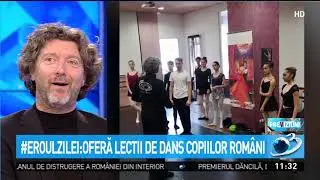 Eroul Zilei. Renato Zanella oferă lecții de dans copiilor rom&acirc;ni