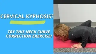 Cervical Kyphosis? Try This Neck Curve Correction Exercise!  #neckpain #techneck #kyphosis