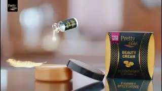 Pretty gold beauty cream