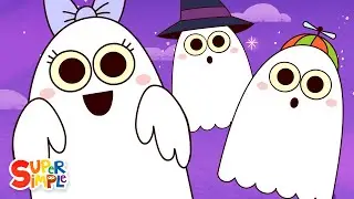 Six Little Ghosts | Halloween Song for Kids | Super Simple Songs