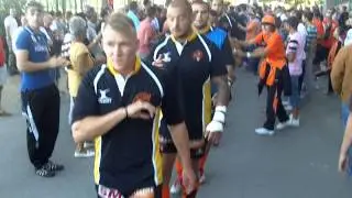 RCNM / MDM : sortie de l'&eacute;chauffement 21.09.2013 (video rugby)
