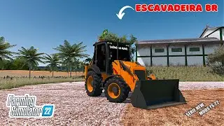 🛑 Apresentando Mods Escavadeira BR liberada para PC/MAC #escavadeirabrfs22 #terrafarmingFs22