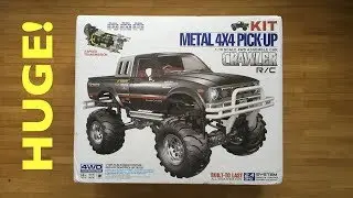 HG P407 4WD Tamiya Bruiser Metal Crawler Clone Kit Unboxing. Huge!