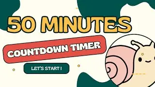SNAIL COUNTDOWN ! 50:00 🐌 Snail timer from 50 minutes to zero in minutes and seconds / 3.000
