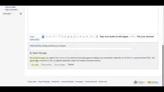 Demo  Setting Up a Wikipedia Account