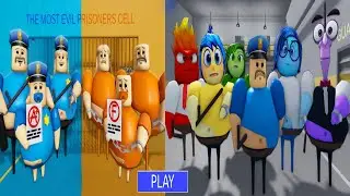 INSIDE OUT 2 FAMILY BARTY`S PRISON RUN And POLICE VS CRIMINAL BARR`S PRISON RUN - #rRoblox, #shorts