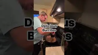 🌯 My Canadian Husband Cooks DELICIOUS Burritos for Dinner! 🇨🇦💕 #shorts
