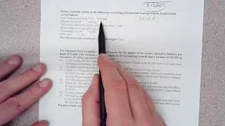 Bank reconciliation items