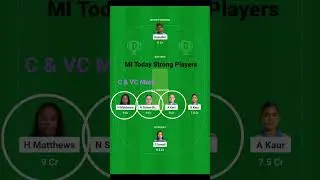 MIW vs GGW ELIMINATOR T20 #WPL | GGW vs MIW | WPL 2025 | DREAM11 PREDICTION #Dream11