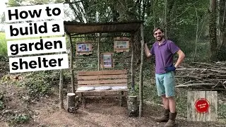 Как построить садовый навес