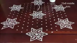 Dot Rangoli: 15 to 8 रंगोलियां | रंगोली बनाना सिखाओ | रंगोली की आरती || टिपक्याची रांगोळी || T. M.