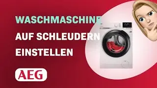 Wie man die AEG Waschmaschine auf Schleudern einstellt - AEG 7000 ProSteam LR7G60688