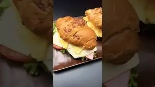 Easy Croissant Breakfast Sandwich | Turkey, Egg & Cheese 🥐✨