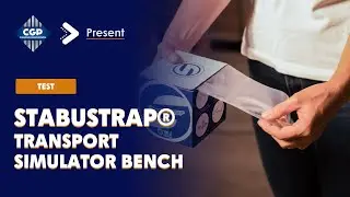 Secure Pallet with an Alternative to Strechwrap : STABUSTRAP Transport Bench Test
