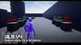 UE4: ALS v4: Basic Health and Stamina System