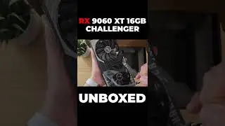 ASRock Challenger RX 9060 XT Unboxed #shorts #shorts #9060xt16gb #asmrunboxing