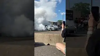 Crazy RX7 turbo rotary 2-step and burnout!🔥💨 #2step #burnout #rx7 #turbo #rotary