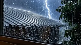 Rainstorm on Tin Roof 🌧️ Sleep, Relax & Calm Your Mind with Natural Rain #59