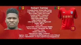 Robert Ndip Tambe Chapter II : The Chinese Chapter (Shaanxi Chang'An Athletic 2022) | Striker 94'