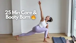 25 Min Pilates Sculpt Workout to burn calories, sculpt thighs & slim down your waist!