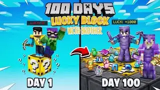 100 DAYZ ON ONE BLOCK LUCKY BLOCK || PART-1