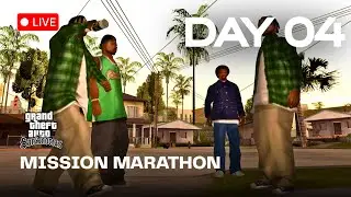 🔥 GTA SAN ANDREAS LIVE | LIVE CHAT built my GTA SA Car 😂 ‍| DAY 04 | Mission Marathon Begins |