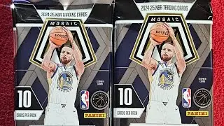 Открытие мегабокса Panini Mosaic Basketball из 60 карточек 2024-25 &mdash; хит Genesis Prizm!