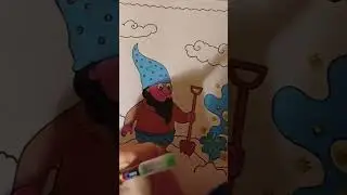come colorare uno gnomo #gnomo #colori #disegno