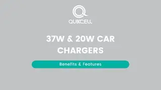Quikcell 37W + 20W Car Chargers