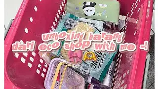 unboxing barang dari ECO SHOP with lisha-!! 😍🎀📦 || #unboxing #fypシ゚viral #malaysiapov 