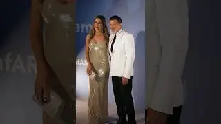 Antonio Banderas and Nicole kimpel attends at Amfar Gala 2024 in Venice