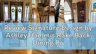 Review Signature Design by Ashley Hammis Rake Back Dining Room Chair, Set of 2, Dark Brown